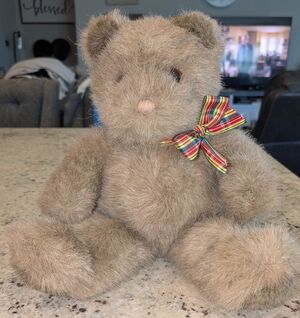 🧸 Vintage 1986 GUND Teddy Bear Edison NJ Made in Korea K-3